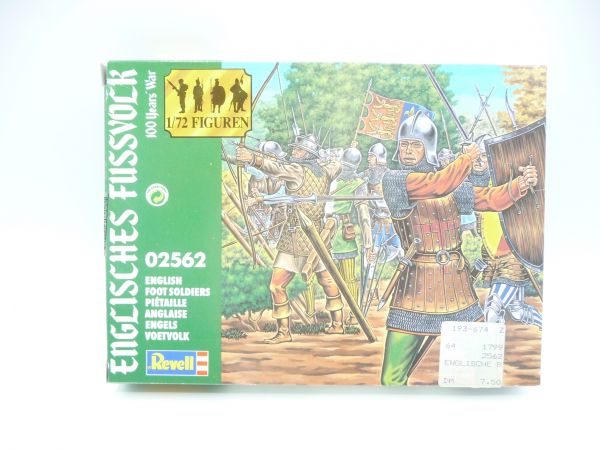 Revell 1:72 English footmen (100 Years War), No. 2562 - orig. packaging, figures on cast