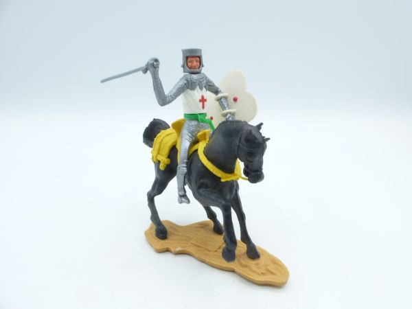 Cherilea Toys Crusader riding with sword + shield