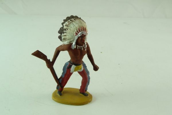 Merten Indian Chief, holding rifle down, No. 214