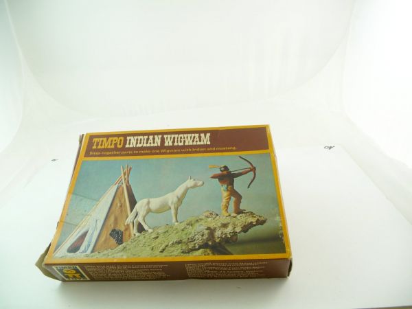 Timpo Toys Indian wigwam, No. 274 - orig. packing, content unused