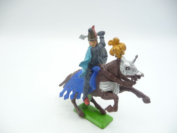 Britains Deetail Saracen rider lunging with mace - very good condition