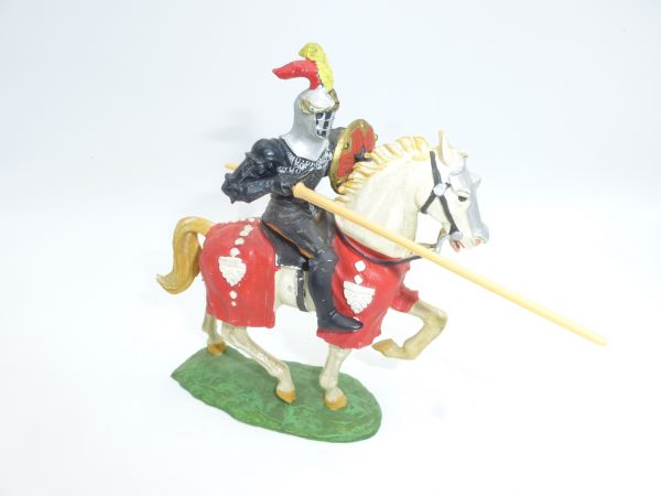 Elastolin 7 cm Ritter zu Pferd, Lanze gesenkt, Nr. 8966