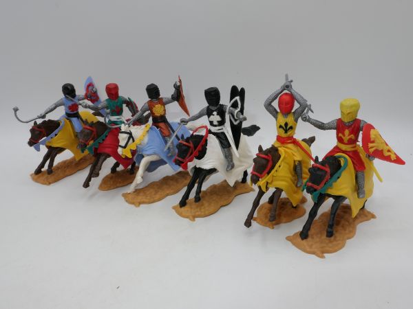 Timpo Toys Medieval knight on horseback (6 figures) - nice set