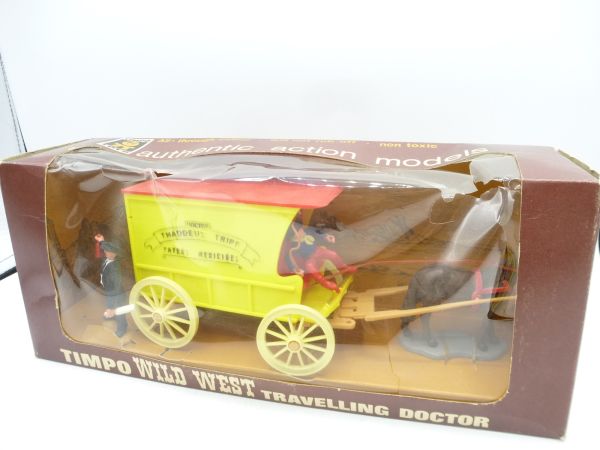 Timpo Toys Dr. Tripp carriage, ref. 277 - in blister box, with rare horse