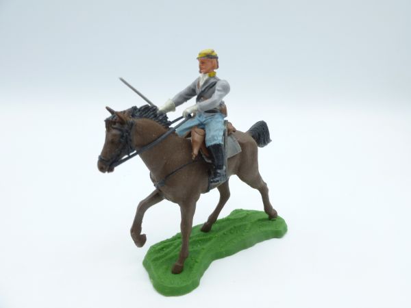 Britains Swoppets Confederate Army soldier riding attacking with sabre