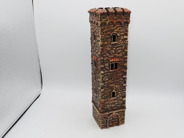 Elastolin 7 cm Square tower "Brown Castle" No. 9747 - top condition