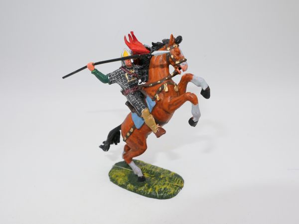 Normanne auf aufsteigendem Pferd mit Speer - toller 4 cm Umbau