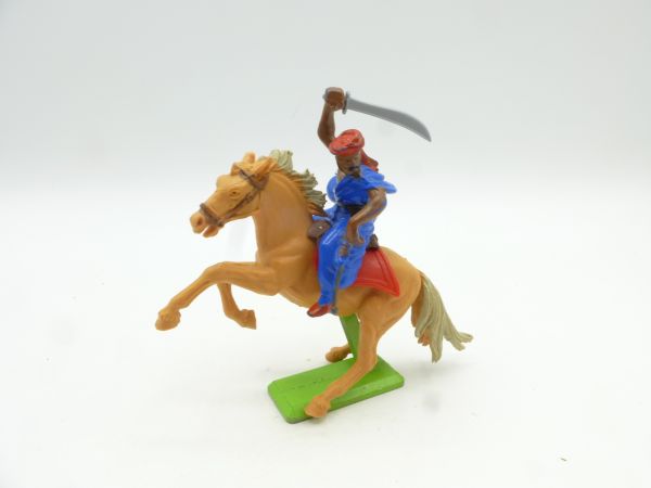 Britains Deetail Arab riding, lunging with sabre, dark blue/red