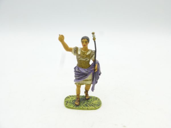 Germania Roman legionnaire standing, shield put down sideways