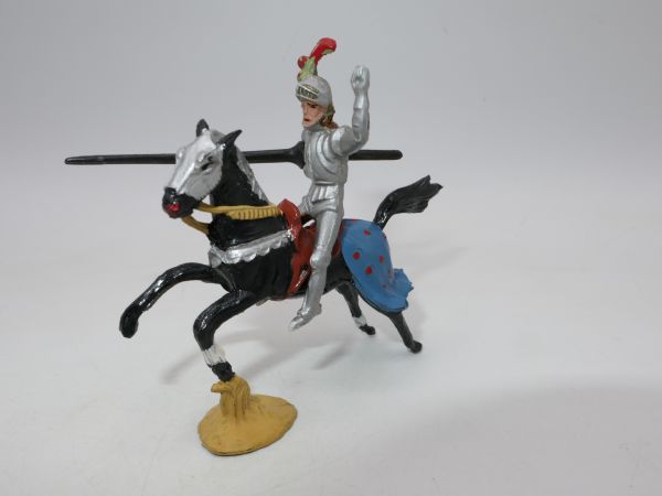 Merten 4 cm Knight / tournament knight on horseback with lance