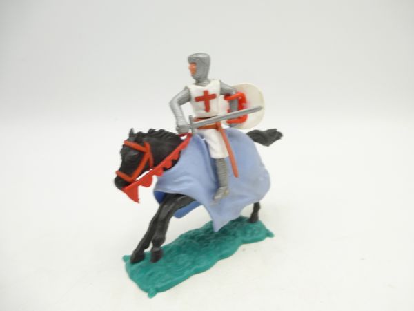Timpo Toys Crusader 2nd version riding, with sword in front of the body