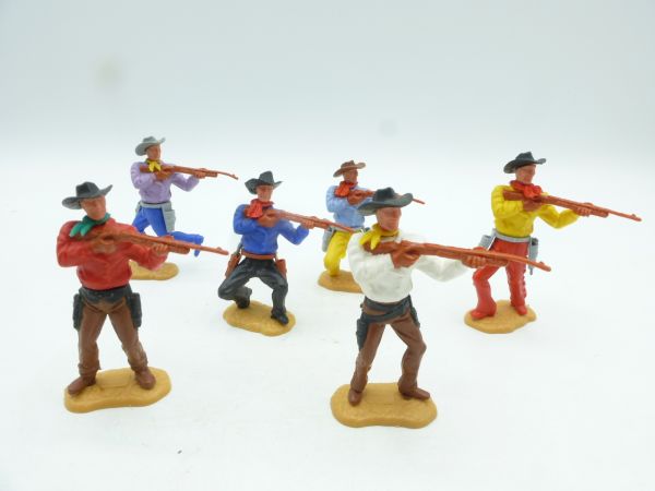 Timpo Toys Set of 6 riflemen (Cowboys 2nd version)