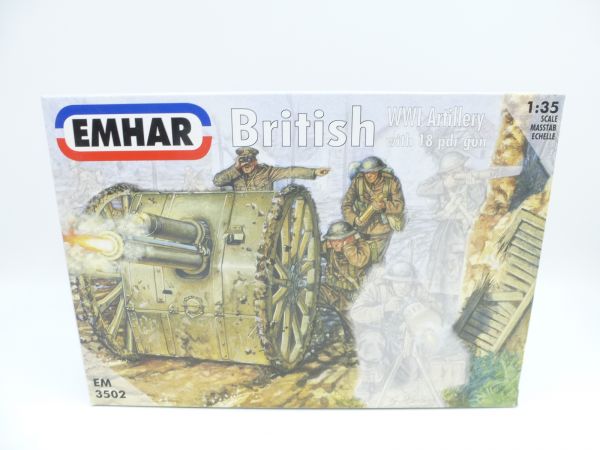 Emhar 1:35 WW I British Artillery, No. 3502 - orig. packaging, on cast