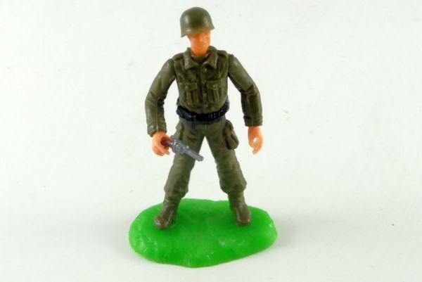 Elastolin Soldier standing with pistol