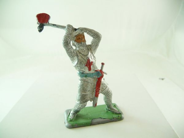 Crescent Knight with battleaxe over head