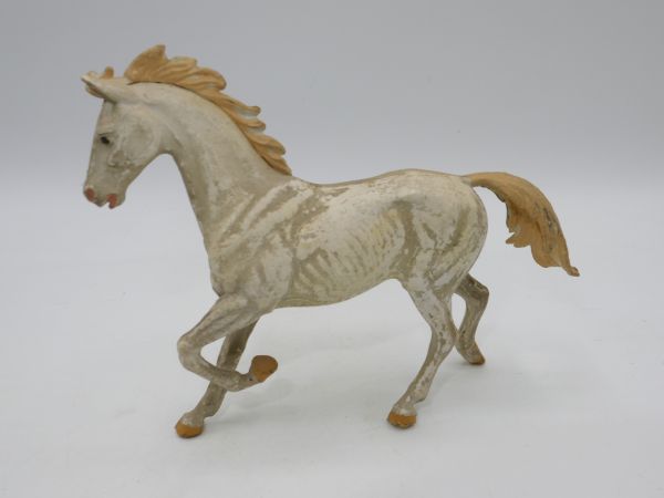 Elastolin Pferd trabend, weiß, Nr. 3811