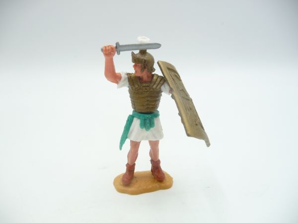 Timpo Toys Römer stehend, weiß mit Kurzschwert oben - Schlaufen ok
