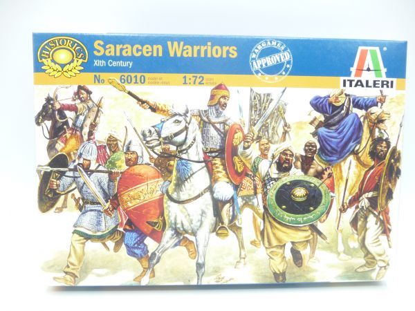 Italeri 1:72 Saracen Warriors XIth Century, No. 6010 - orig. packaging, parts/figures on cast