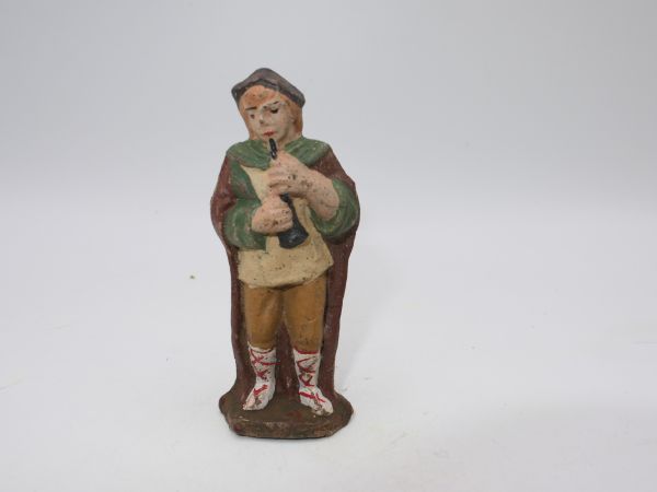 Wanderer mit Umhang, Größe ca. 8 cm - frühe Figur, siehe Fotos