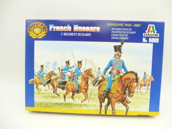 Italeri 1:72 French Hussars, no. 6008 - orig. packaging, on cast