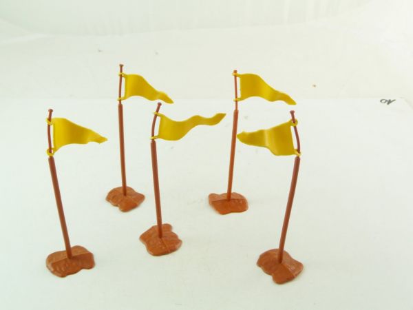 Timpo Toys 5 camp flags for civil war