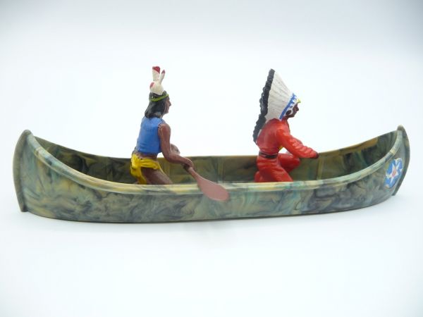 Britains Swoppets Canoe with 2 Indians - front Indian loose