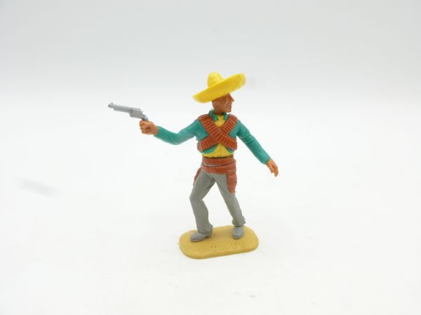 Timpo Toys Mexican Standing, firing with pistol, green/yellow