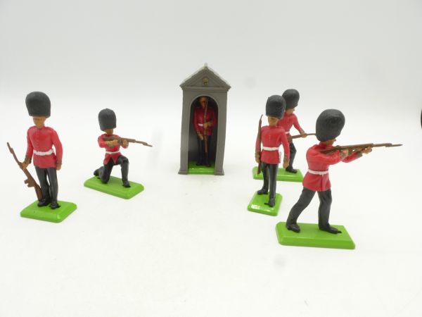 Britains Deetail Guardsmen (6 figures + 1 guard house) - 7-piece set