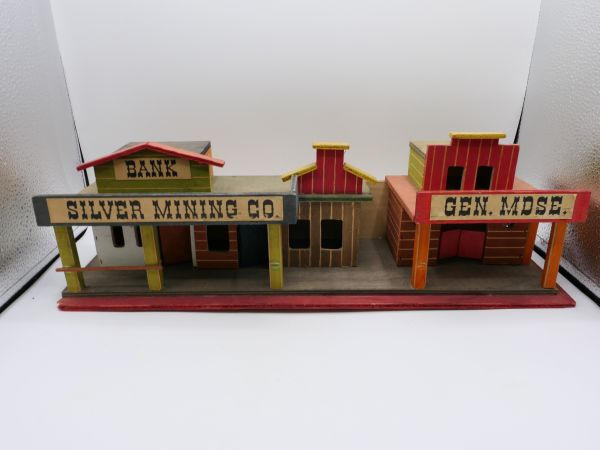 Elastolin Row of houses Silver Mining & Co. - great street line for 4 cm figures