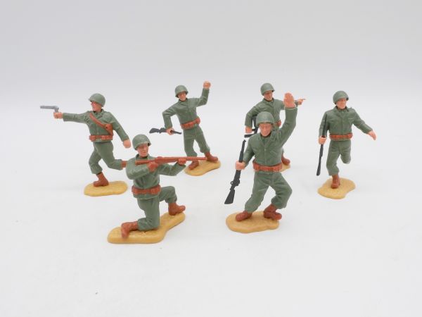 Timpo Toys Gruppe Amerikaner (6 Figuren, 2. Version)