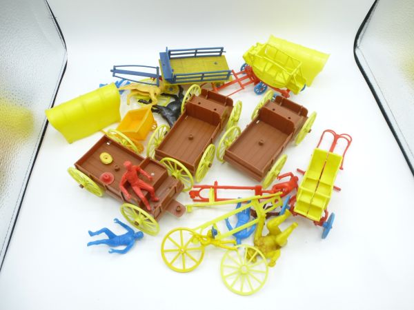 Huge amount of carriages / carriage spare parts (unknown manufacturer)