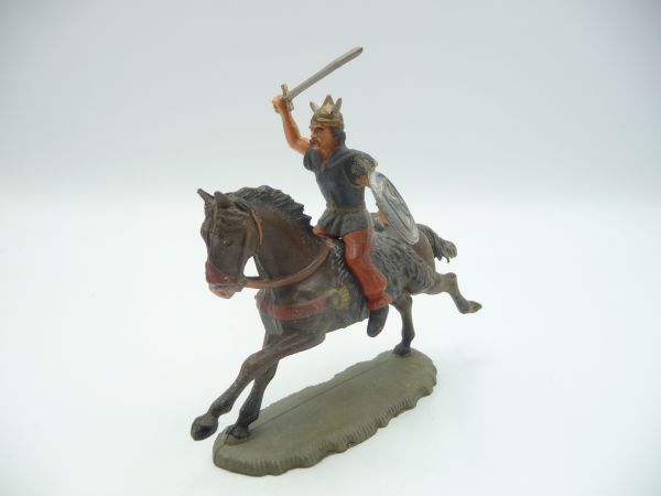Starlux Viking riding, holding sword up - sword was exchanged