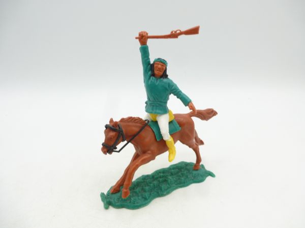 Timpo Toys Apache riding (green) with original Apache trousers
