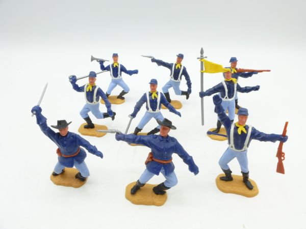 Timpo Toys 9 Union Army Soldiers 2nd version on foot - great set
