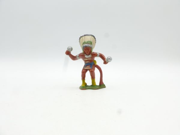 Heimo Indian dancing with silver drumsticks