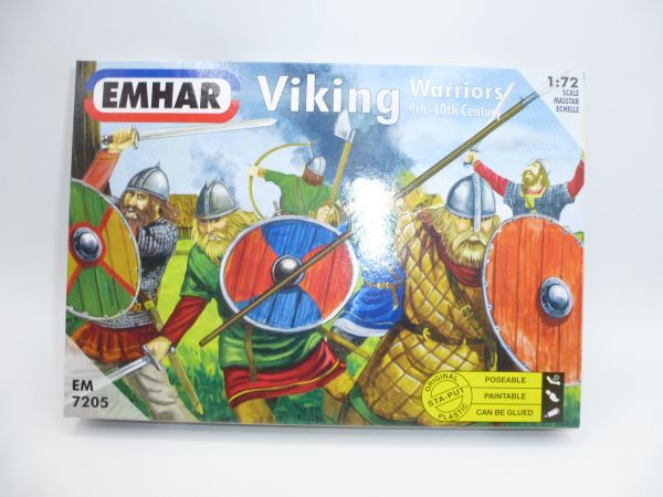 Emhar 1:72 Viking Warriors 9-10th Century, No. 7205 - orig. packaging, on cast