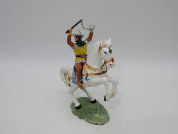 Starlux Knight on horseback with morning star, No. 6108
