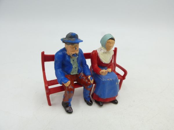 Reisler Couple of peasants sitting on a bench