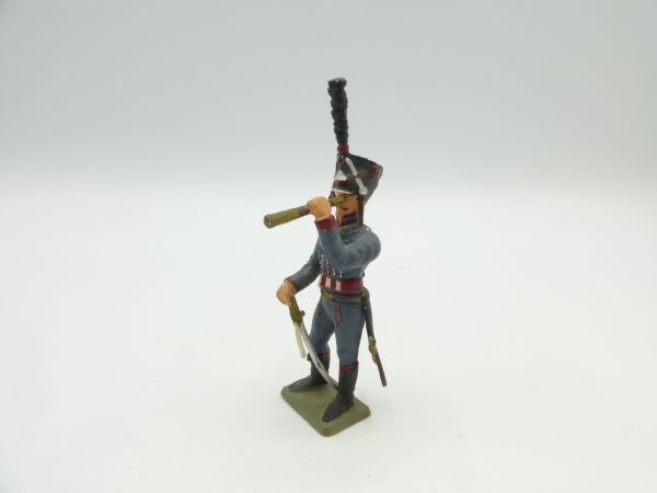 Starlux Napoleonischer Soldat mit Säbel + Fernrohr