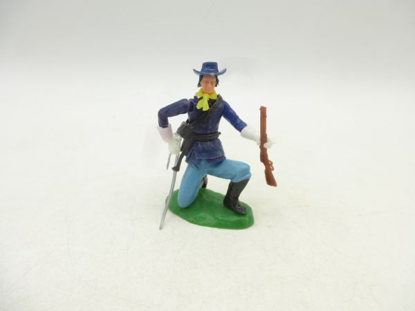 Elastolin 5,4 cm Union Army Soldier crouching with sabre + rifle