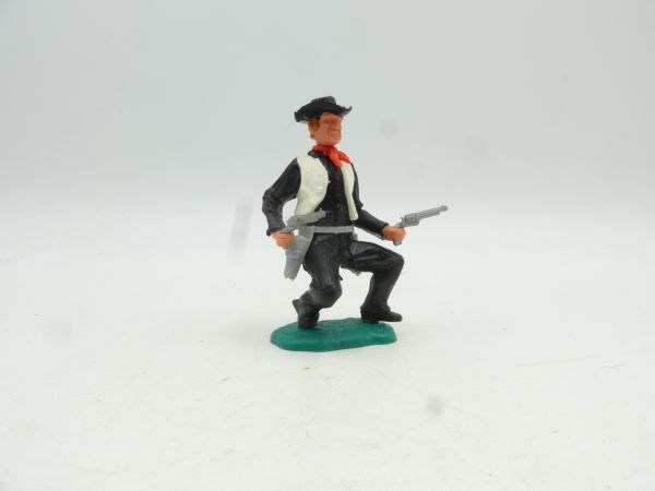 Timpo Toys Cowboy 3rd version, crouching with 2 pistols - great combination
