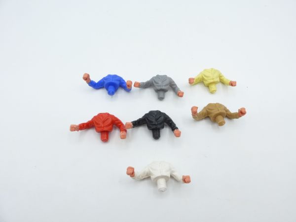 Timpo Toys 7 verschiedene Kutscheroberteile 2. Version inkl. seltenem Weißen