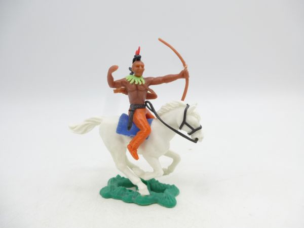 Iroquois riding with bow - rare orange trousers