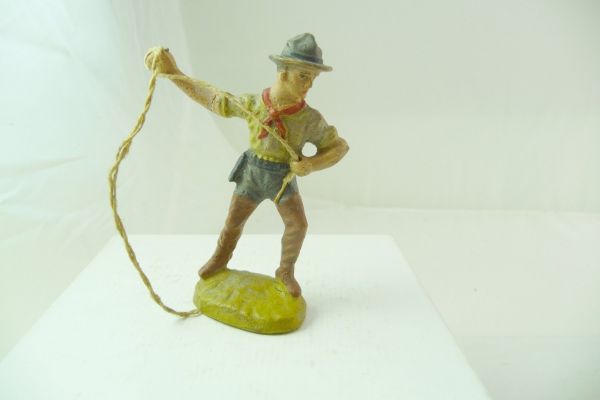 Pfeiffer / Tipple Topple Cowboy standing with lasso, shirt olive, trousers grey