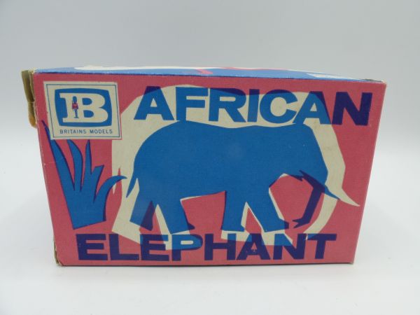 Britains African elephant, No. 1310 - orig. packaging, early version, top condition