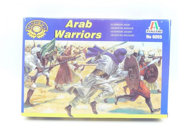 Italeri 1:72 Arab Warriors, No. 6055 - orig. packaging, figures on cast, box top