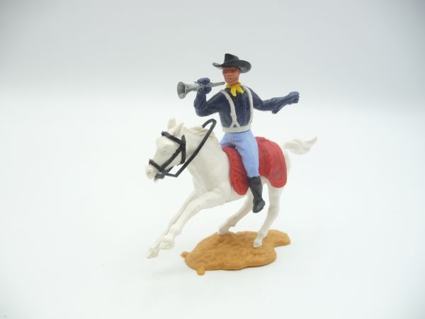 Timpo Toys Union Army Soldier riding with trumpet