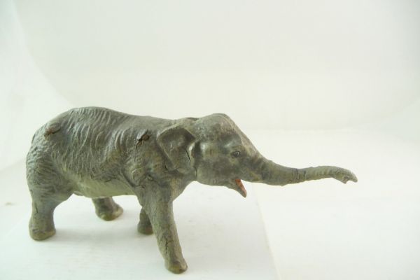 Lineol Indischer Elefant klein - tolle Bemalung, selten, guter Zustand