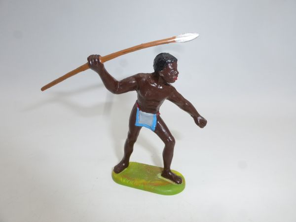 Preiser 7 cm African standing with spear, No. 8200