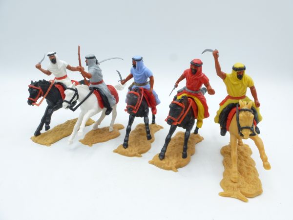 Timpo Toys Set of Arabs on horseback (5 figures)